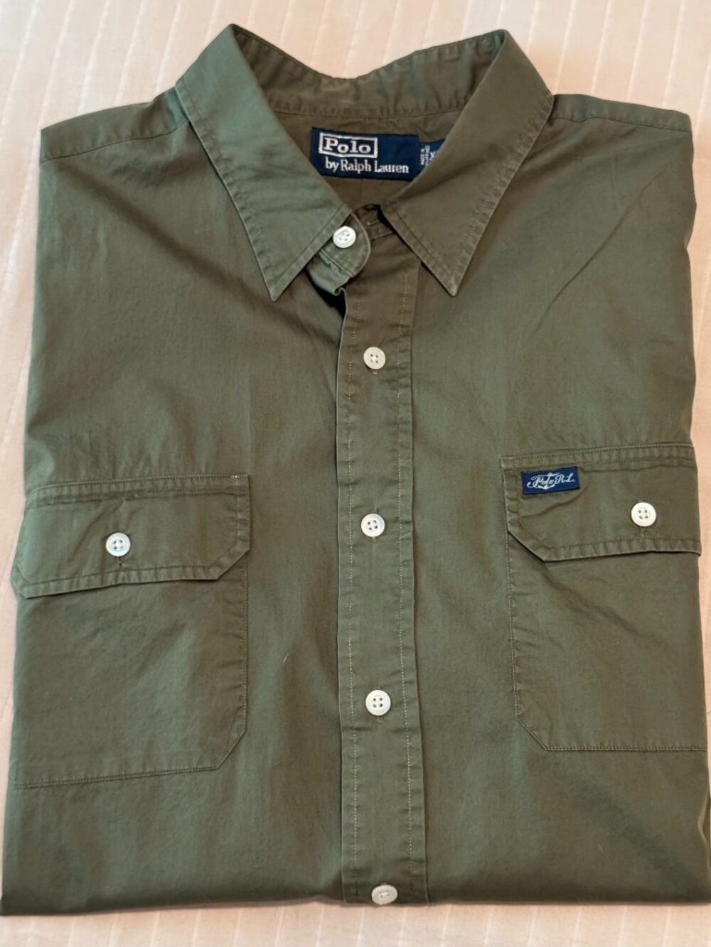 Polo Ralph Lauren Utility Shirt - Men's XL - Olive Green